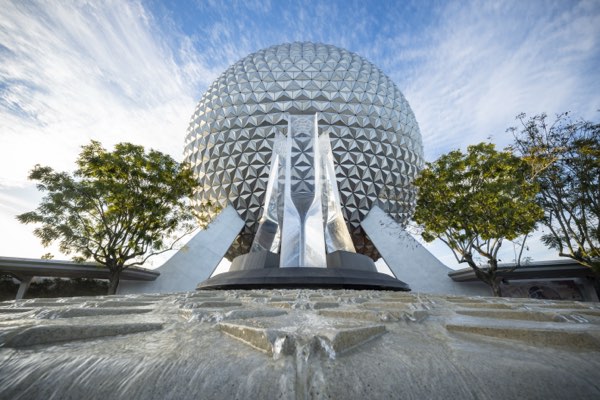 Spaceship Earth, the geodesic sphere at the entrance to EPCOT