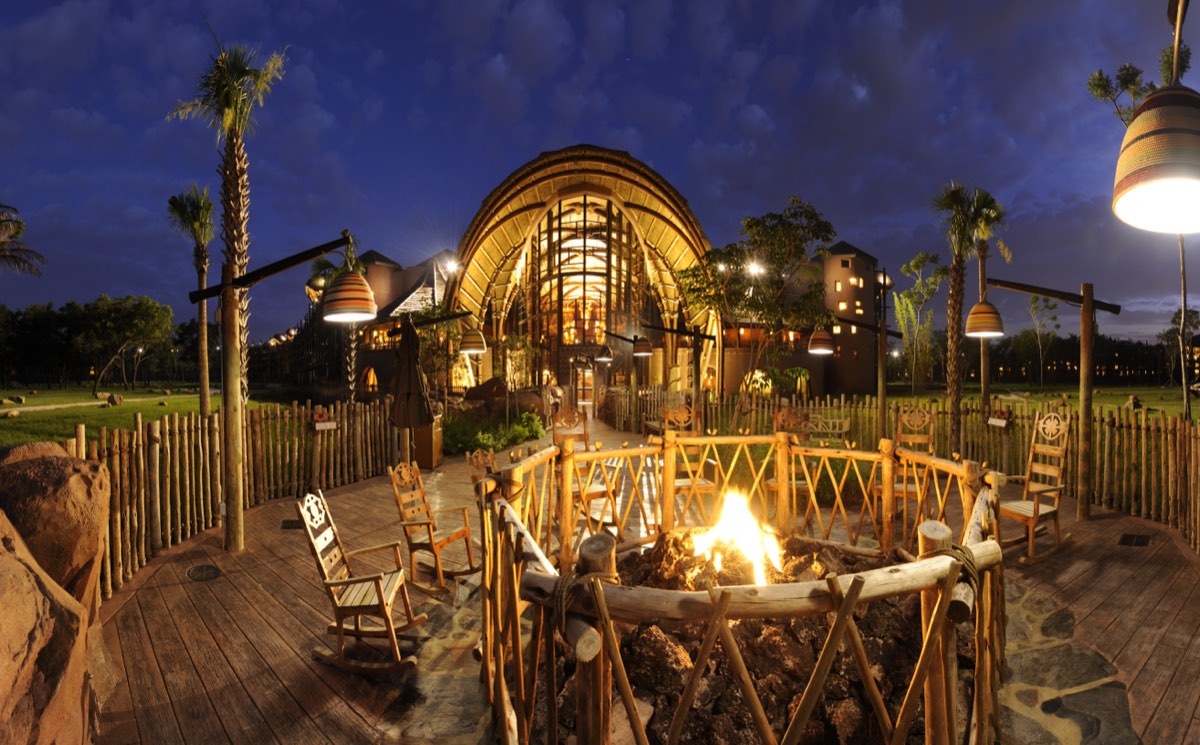 Kidani Village at Disney's Animal Kingdom Villas seen from outside