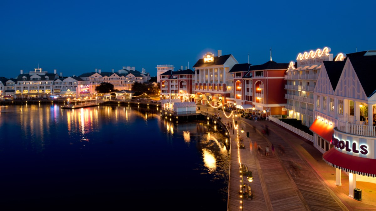 Disney's BoardWalk Inn seen from outside
