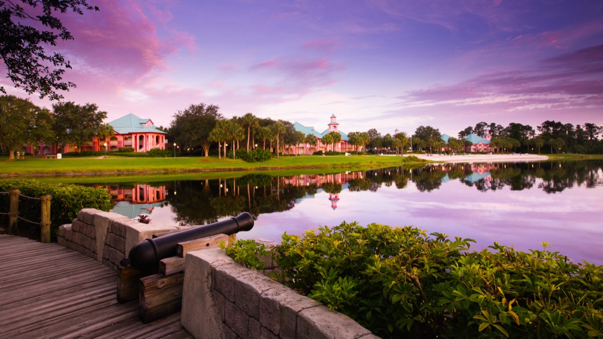 Disney's Caribbean Beach Resort seen from outside