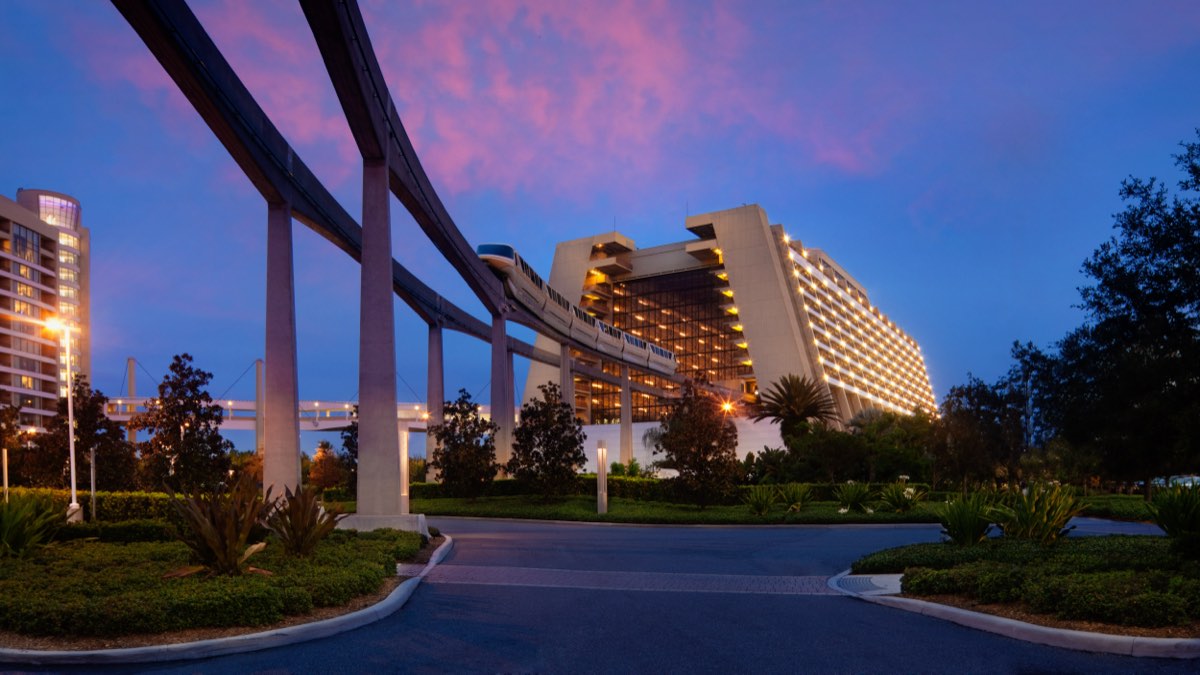 Disney's Contemporary Resort seen from outside