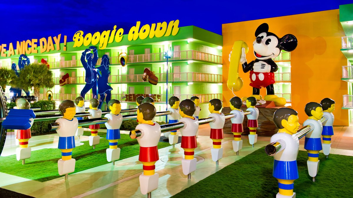 Disney's Pop Century Resort seen from outside